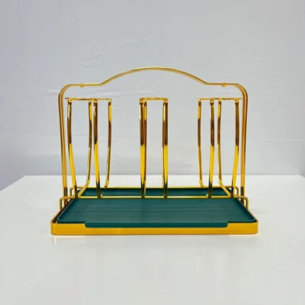 Luxury Golden Glass Stand