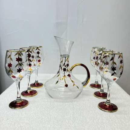 luxury glass jug set for drinks