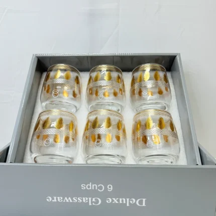 luxury 360ml 6 glasses set