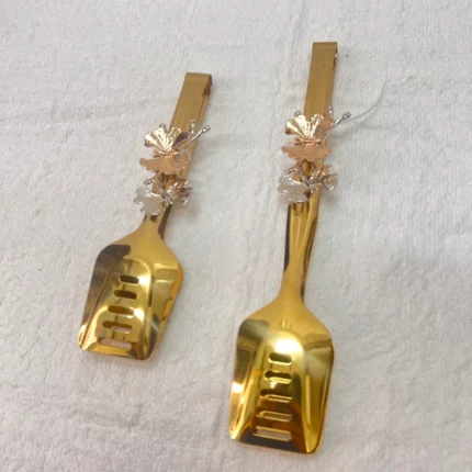 Luxury Stainless Steel Floral Serving