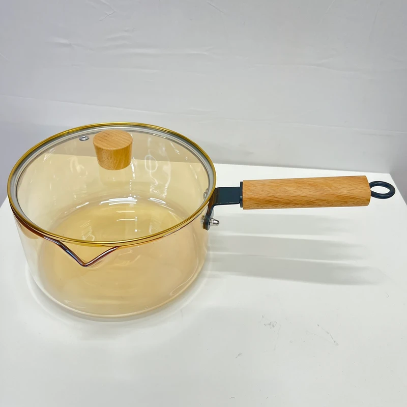 Amber Glass Saucepan