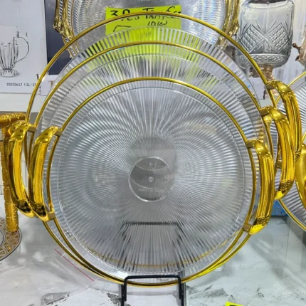 Golden Plastic Serving Set