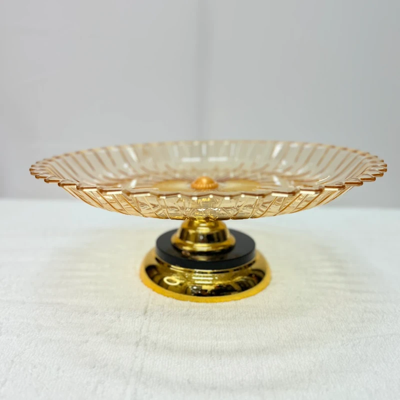 8 Round Floral Fruit Stand
