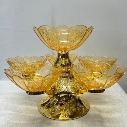 Golden Serving Stand