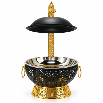 Luxury 8L Chafing Dish Buffet Food Warmer Gold Stainless Steel Set – Elegant Catering Serving Dish