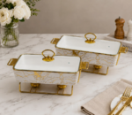Ceramic Chafing Dish Set