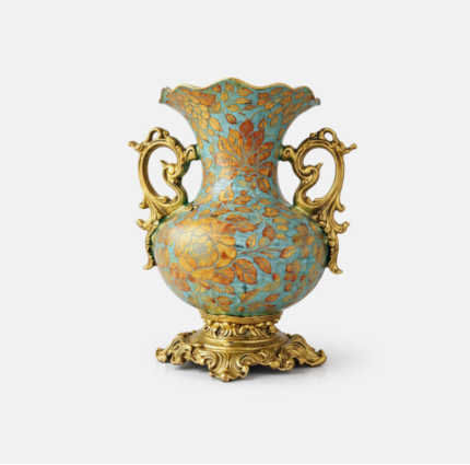 Tuscan Blue Porcelain Vase