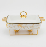 Rectangular Ceramic Chafing Dish