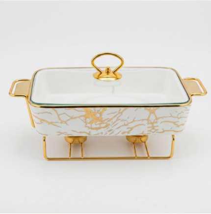 Rectangular Ceramic Chafing Dish