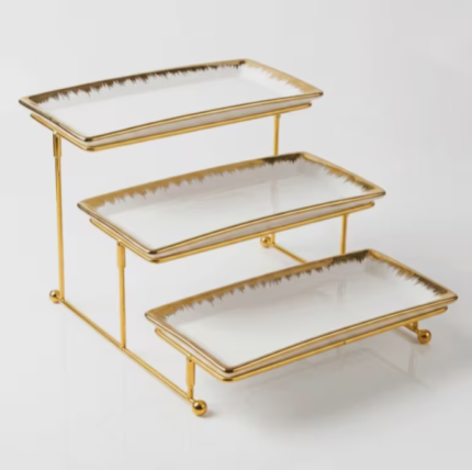 3 Tier Ceramic Dessert Stand