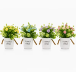 Artificial Flower Plant Pots Set