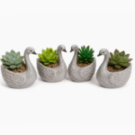 Swan Planter Pots Set