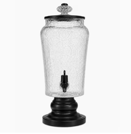 Clear Crackle Effect Drink Dispenser