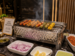 Silver Tabletop Charcoal BBQ Grill Angithi