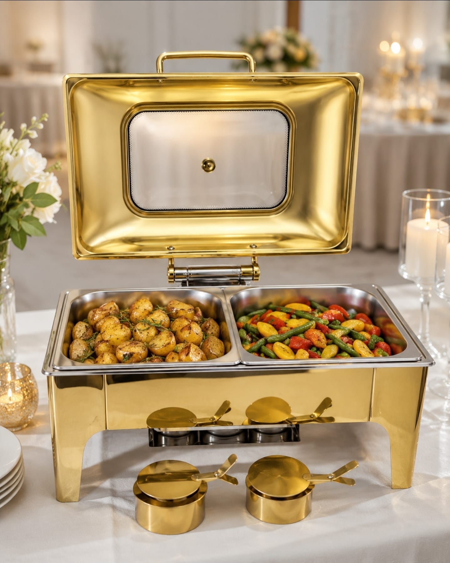 9L Silver Stainless Steel Chafing Dish