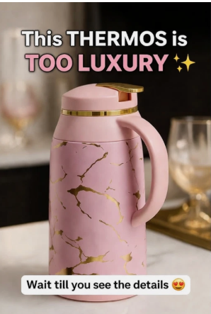 Pink Marble Coffee Tea Server