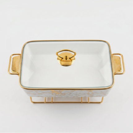 Rectangular Ceramic Chafing Dish