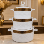 3 Piece Ceramic Serving Bowl Set