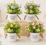 Artificial Flower Plant Pots Set