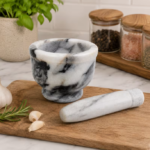 Marble Mortar & Pestle Set