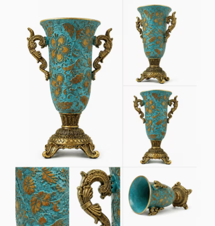 Floral Pattern Decorative Vase