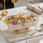 Rectangular Ceramic Chafing Dish