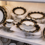 Luxury Black Gold Dinnerware Set