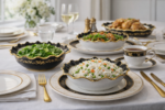 Luxury Black Gold Dinnerware Set