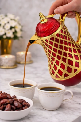 Luxury Burgundy Coffee Flask