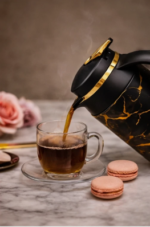 Luxury Black Marble Coffee Tea Server