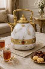 Luxury White Marble Teapot