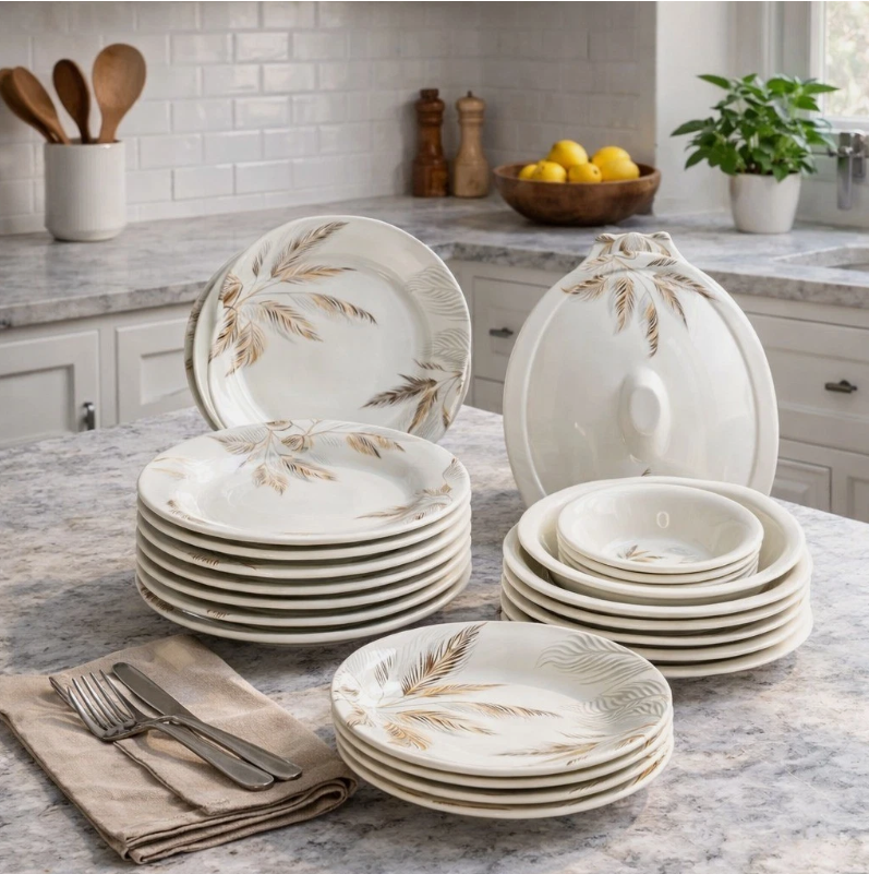 Luxury 27PCS Melamine Dinnerware