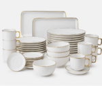 Luxury 32 Piece Porcelain Dinnerware