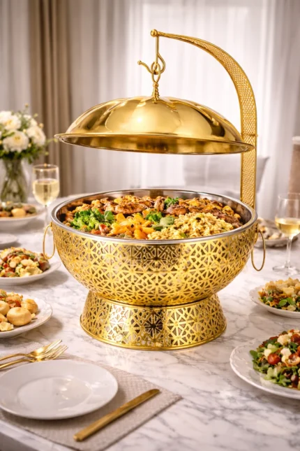 Gold Chafing Dish Stainless Steel