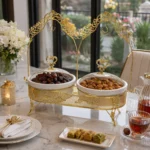Double Chafing Dish Set Gold