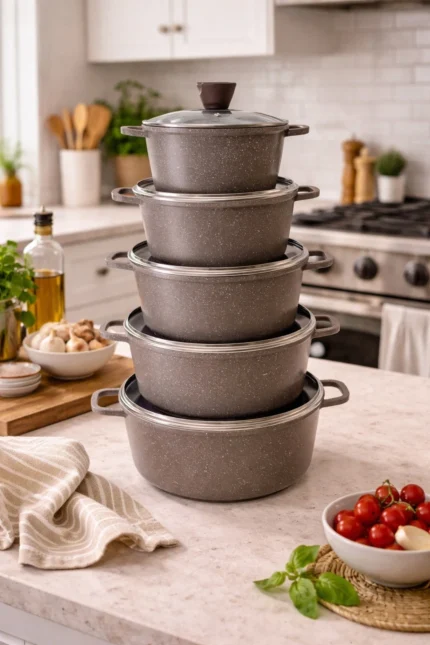 Non-Stick Marble Cookware Set