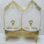 Double Chafing Dish Set Gold