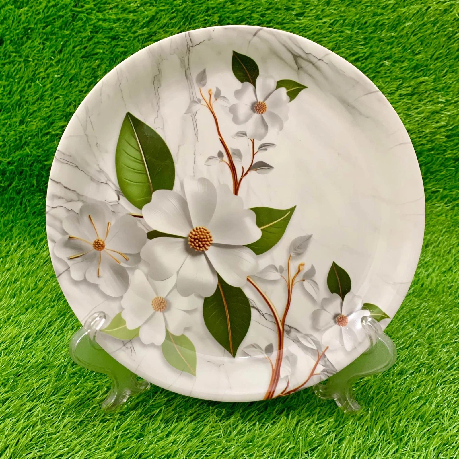 Botanical Melamine Dinner Plates