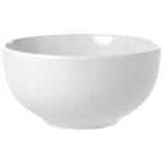 large melamine cereal bowls set of 6 in white finish