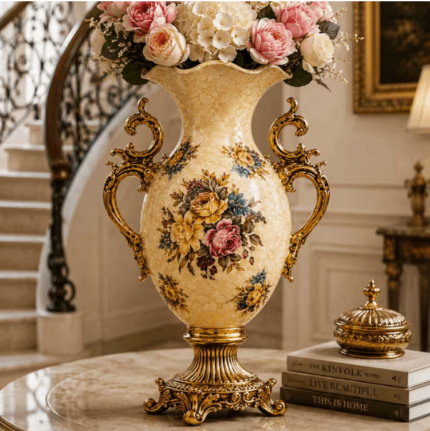 Antique Style Floral Vase