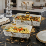 Ceramic Chafing Dish Set