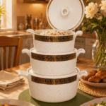 3 Piece Ceramic Serving Bowl Set