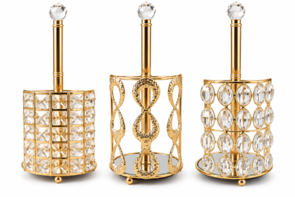 gold kitchen roll holder