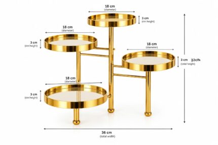 Gold 4-Tier Cake Stand