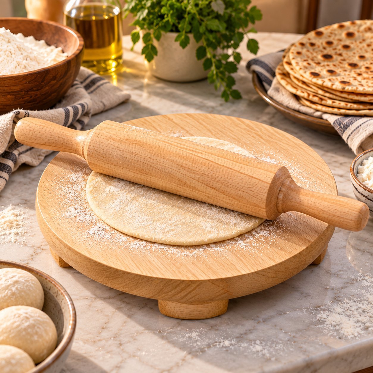 Wooden Rolling Pin Set Wooden Rolling Pin Set