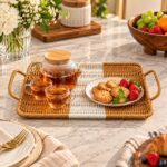 Woven Rattan Serving Trays