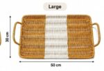 Woven Rattan Serving Trays