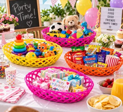 Plastic Woven Storage Baskets