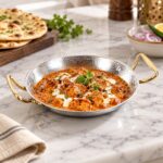 Hammered Metal Karahi Set