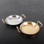 Hammered Metal Karahi Set